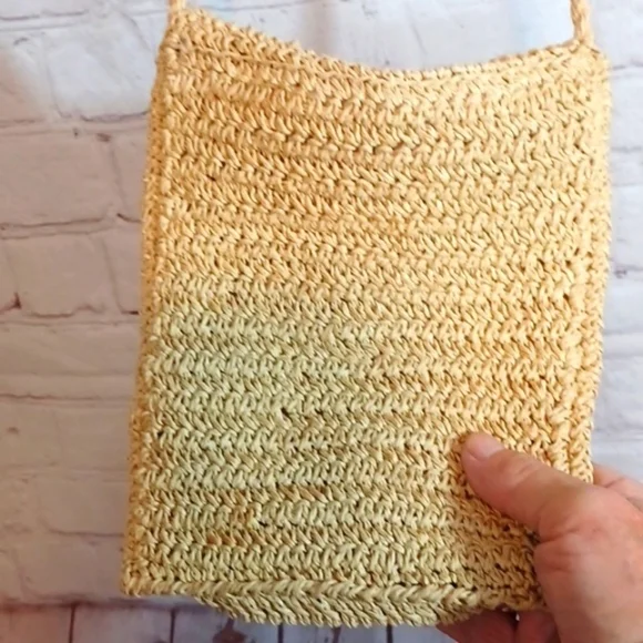 HandMade Wicker‎ Body Bag Purse - Picture 3 of 9